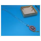 Sterling Pink Conch 2' Pendant + 18' Necklace BBJ