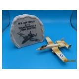 USAF A-10 Diecast BunkerBuster w/ Rock 2pc