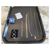 (9pcs) Sterling Necklaces & Jewelry thin