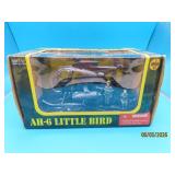 Rare AH-6 POW Little Bird Diecast Blk Helicopter