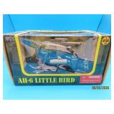 Rare AH-6 POW Little Bird Diecast Helicopter ARMY