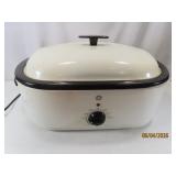 18' SlowCooker FullSize Electric Roaster white GE