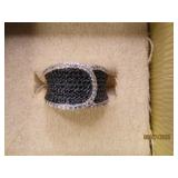 Sterling Black Rhodium sz8 Ring 5.8g