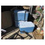 (3) NICE Rubbermaid 30'ish Pull Coolers CLEAN