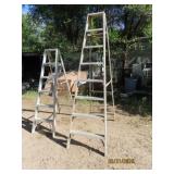 (2) 6'/8' Aluminum Ladders