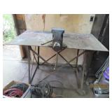 HeavyDuty All Metal 48' Welding Table w/ Vise Atch