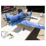 Blue F6F HELLCAT 65' R/C Airplane 12' triple prop