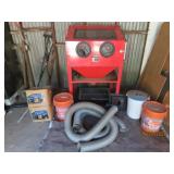 40lb Upright 34' C.P. Sandblaster Cabinet +extras