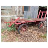 Anique Railroad Wooden 11' Rustic RR Wagon