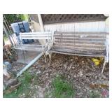 (2) 48'ish AS IS Wood/Metal Park Benches