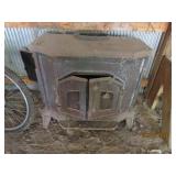 Antique 36' Cast Iron Wood Burning Stove