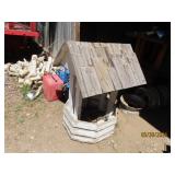 Wooden Outdoor 48'ish Wishing Well Planter Decor