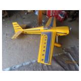 60' Yellow R/C Airplane w/ 16'prop