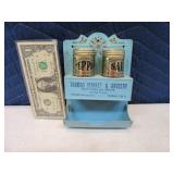 Early PUEBLO Tin S&P & Match Tin Advertising RARE