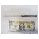 Antique PUEBLO 8" All Metal Ice Pick Advertising