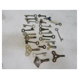 Lot (20+) Antique Skeleton~Clock~Unique Keys
