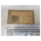 Antique Currency Bill TWELVE SHILLINGS #