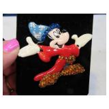Disney MICKEY MOUSE 2" WIZARD Bling Pin Jewelry