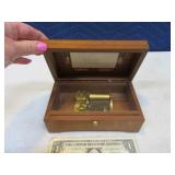 Swiss REUGE 7" Wooden Music Vintage Box EXC