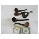 Lot (5) Vintage Wooden Smoking Pipes