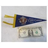 Rare 9" USArmy Camp Carson Mini Pendant Wool