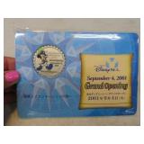 DISNEY SEA 2001 Grand Opening Coin Token in Sleeve