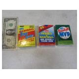 Lot (3) 1989 Baseball Card SEALED Box Packs