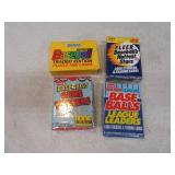 Lot (4) Sealed Baseball Card Packs MINT