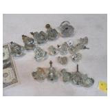 Lot (19) Antique Glass Handles Knobs Hardware
