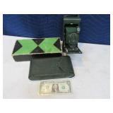 KODAK Antique Camera UNIQUE Green Color w/ Box