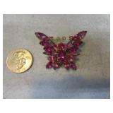 Beautiful Butterfly Purple 2" Costume Jewelry Pin