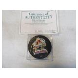 Signed PETER FORSBERG Colorado Avs Hockey Puck