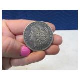 1883 Morgan Silver Dollar Coin DARK Patina