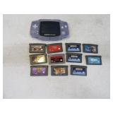 GameBoy ADVANCE Nintendo w/ 12 Games Setup NICE