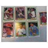 Lot (7) 1981 Baseball Cards Rose~Bench~Schmidt