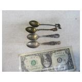 Lot (4) Anitque Sterling Pueblo~C.S.~Manitou Spoon