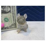 3" PUEBLO CO Glass Bulldog Souvenir Rare