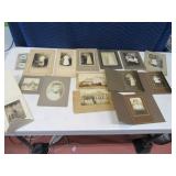 Lot (14) Antique Photographs Portraits Wedding Etc