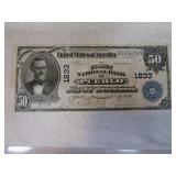 $50 Dollar Bill 1911 PUEBLO Bank Currency