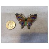 Filagree .925 Silver 2.25" Butterfly Pin Jewelry