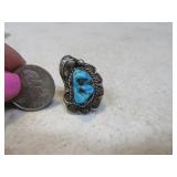 Intricate sz6.75 Ring w/ Detailed Stone PAWN Nice