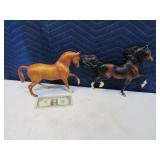 Lot (2) BREYER 10" Horse Figures Toys
