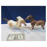 Lot (2) BREYER 7" Horse Figures Toys