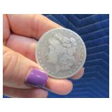 1884 Morgan Silver Dollar Coin Circulated