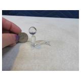 Marked 2" Seal w/ Ball Prism Glass Figure