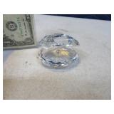 Swarovski 3" PrismGlass Oster w/ Bead Figure