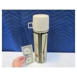 Vintage 13" Outdoor~Gun~Fish Themed Thermos