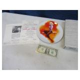 Marilyn Monroe Collector Plate PURPLE SWEATER