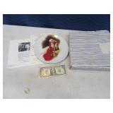 Marilyn Monroe Collector Plate FORMAL RED DRESS