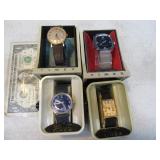 Lot (4) Unused Vintage Retro TIMEX Watches